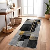 Alfombra De Pasillo 60X150 Cm – Antideslizante Y Lavable, Moderna Y Fácil De Limpiar