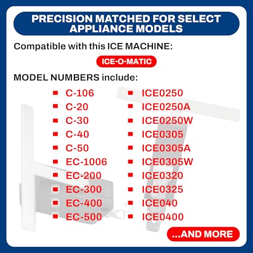 Interrupteur de limite de bac à glace Whole Parts Commercial Ice Machine Part# 9101124-02 (V3L-776-D8) - Remplacement et compatible avec certaines machines à glace Ice-O-Matic