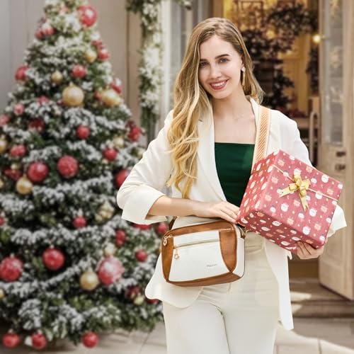 Image of Crossbody Purse for Women Small Crossbody Bags Trendy Vegan Leather with Adjustable Shoulder Straps Gift for Mother Wife Mom