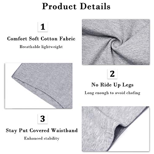 Image of wirarpa Women's Cotton Boy Shorts Underwear Anti Chafing Soft Biker Short Plus Boy Shorts Panties 4 Pack, Multicolor05-4 Pack