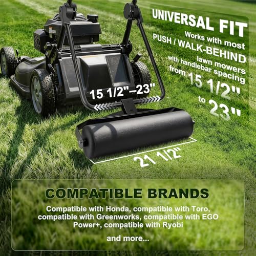 Universal Lawn Striping Kit, Fits Most Push/Walk-Behind Mowers, Durable All-Metal Frame, Easy to Install & Remove, Flexible Turning, Creates Professional Sports-Field Stripes, 3 Year Warrnaty by FixOasis - Image 2