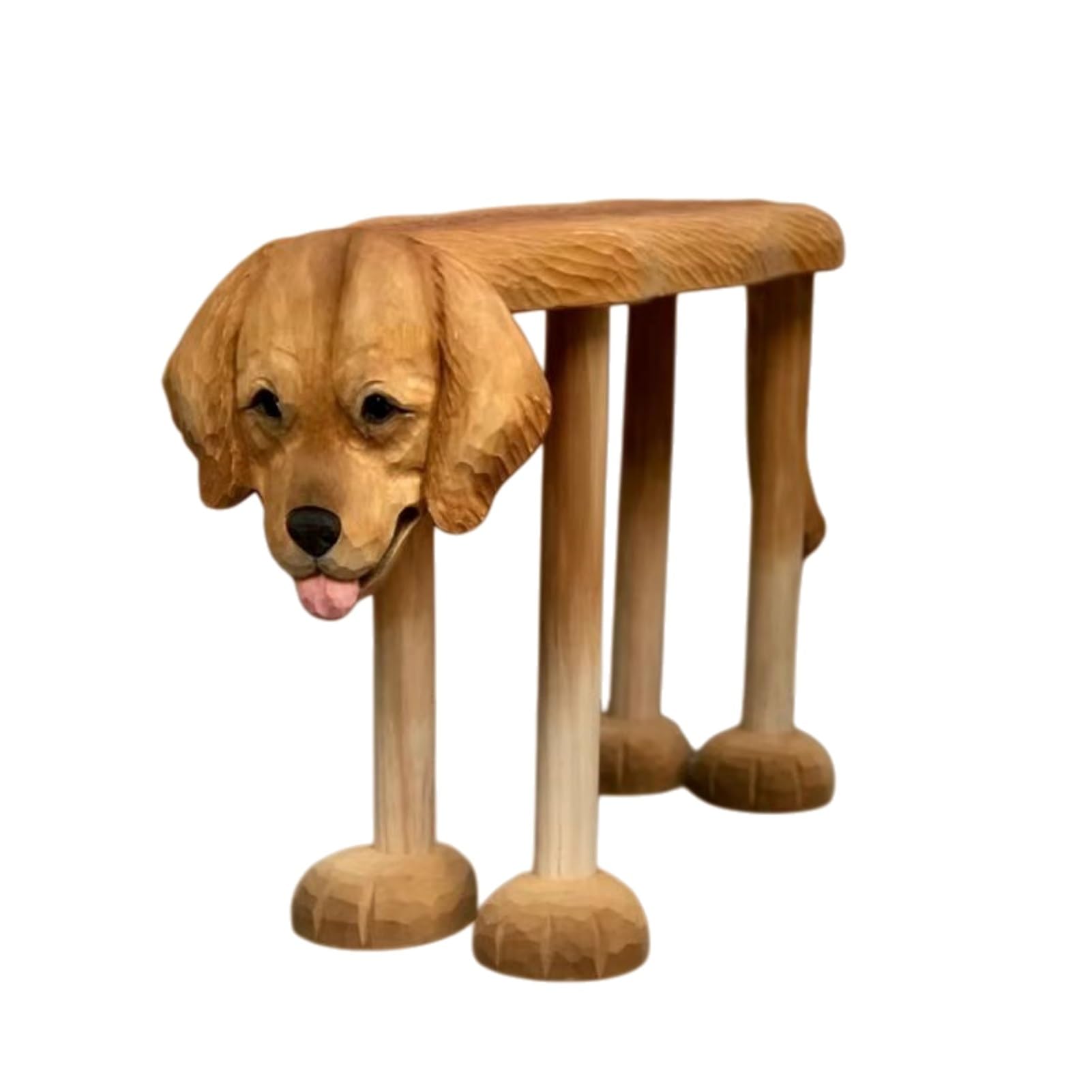 Various Animal Shaped Shoe Stools, Wooden Carvings, Cute Styles, Children's Step Stools, Home Decorations(D)