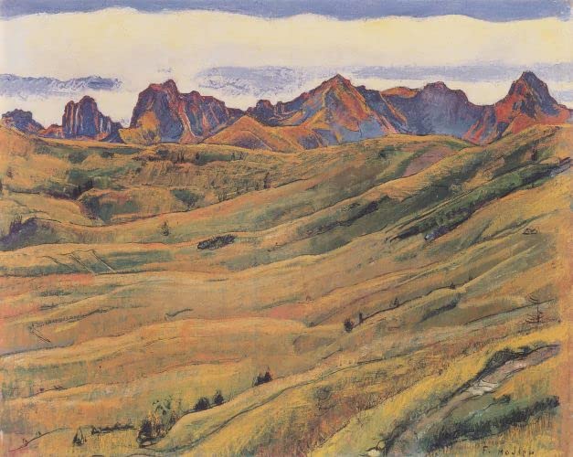 Toile le Gantrisch de Ferdinand Hodler portrait d'art de qualité supérieure