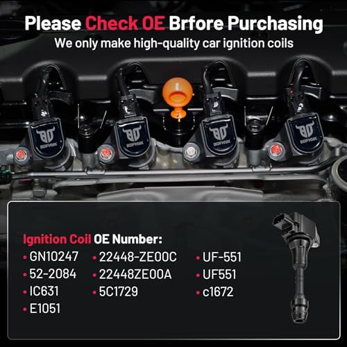 Image of BDFHYK Ignition Coil Pack UF551 for Nissan Armada 07-15 TITAN 08-15