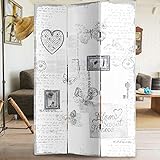 Realizzato con una solida struttura in Legno rivestito di tela decorato con con una bellissima stampa fronte retro in stile shabby chic.