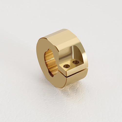 Miniatura 7 de 2 piezas de contrapesos de eje trasero de latón, pieza de actualización compatible con TRX4M 118 RC Crawlers 0.81 ozpieza de latón peso de rueda de