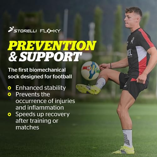 Storelli Axsist Soccer Socks by Floky, Biomechanical Socks for Soccer, Protect Against Injuries3