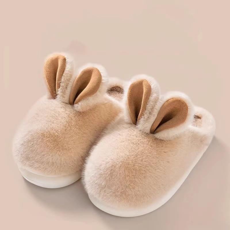 Plush Animal Slippers for Women Men Cute Bunny Indoor Outdoor Slippers Warm Soft Winter slippers2