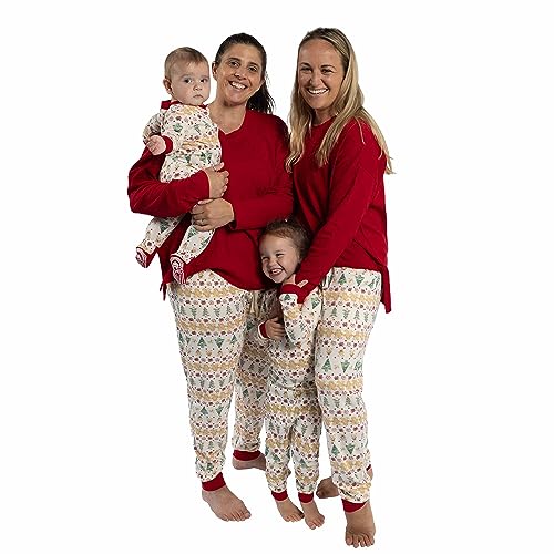 Burt's Bees Baby Family Matching Holiday Pajamas - Organic Cotton PJs for Infants, Toddlers, Kids, Men, and Women