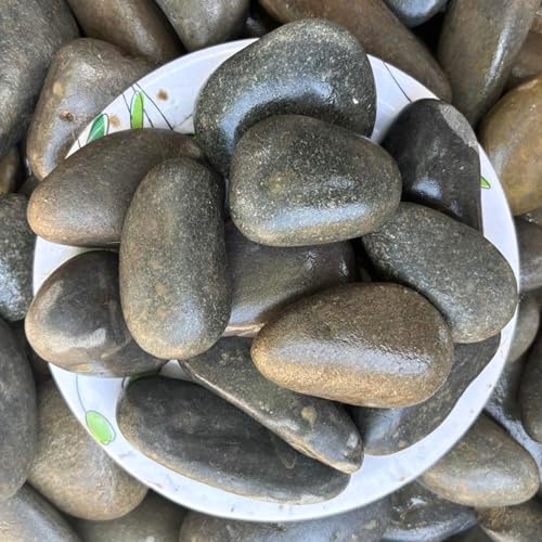 Image of Foodie Puppies Natural Irregular Grey Small Pebbles /Stones (Flint Small - 2Kg) (3cm - 5cm) | Decorative Substrate for Aquarium, Fish Tank, Plant Pots, Vase Filler & Art and Craft
