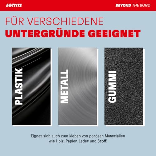 Loctite 401 Sekundenkleber, hochfest für Reparaturen, Cyanacrylat, 1x20g – Ansicht 3