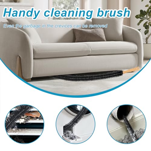 Image of 3PCS Upgraded Dryer Vent Cleaner Kit: Universal Vacuum Hose Attachment for Lint Removal Fits All Vacuums Cleaner Vacuum Hose With Brush Lint Brush Gloves