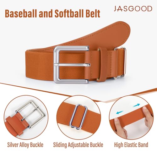 Image of Baseball Socks and Belt for Youth Adult Softball Socks Combo Elastic Waist Belt for Men Kids Boys Girls Women JASGOOD