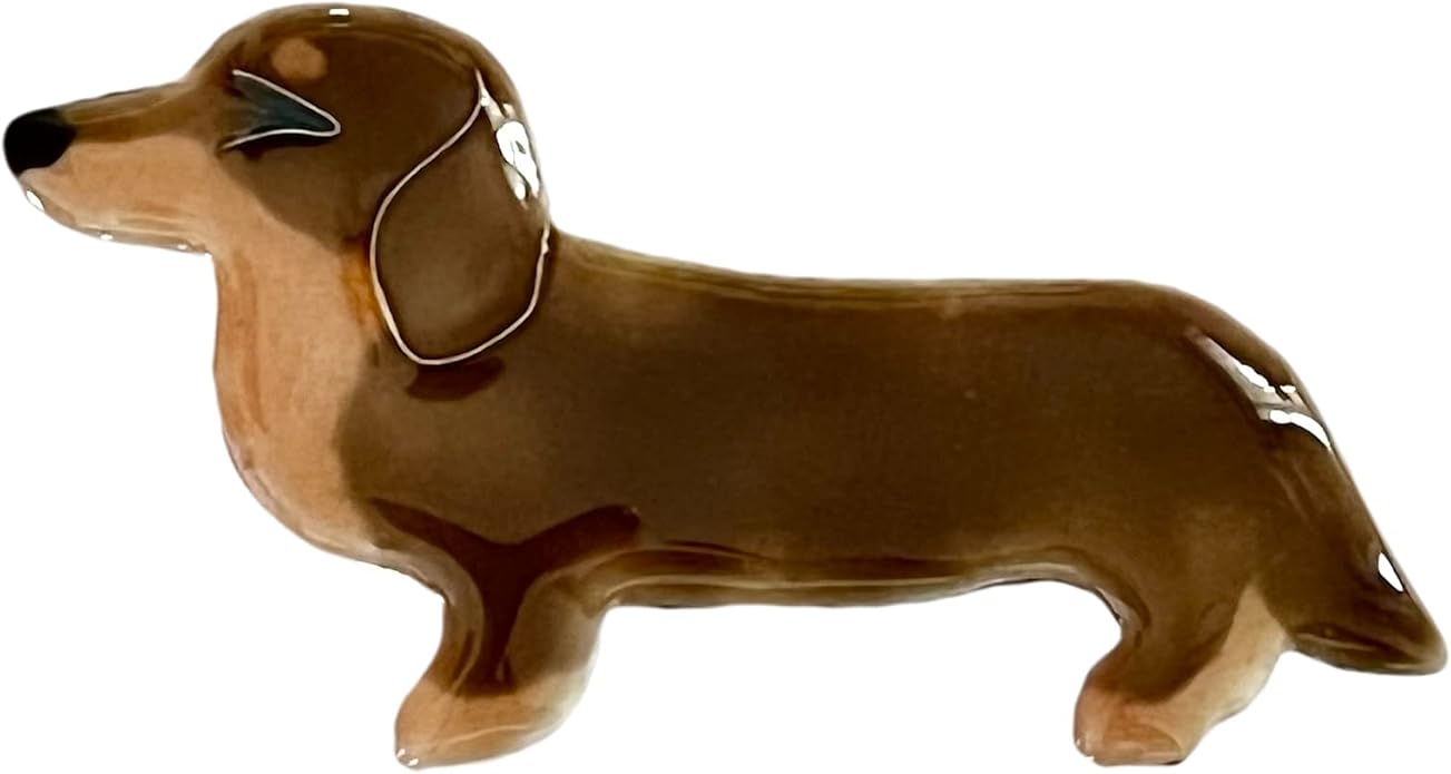 Amazon ブローチ 七宝焼 ミニチュアダックス カラー チョコ タン ブローチ 通販