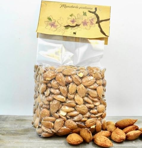 SCOLLO - Scollo - Amandes décortiquées et grillées fabriquées en Sicile - 0,5 kg (0,5 kg)