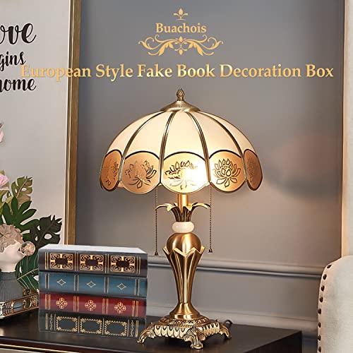 Miniatura 4 de Cajas De Libros Decorativas,Caja De Almacenamiento De Simulación Vintage,Caja De Caudales Camuflada,Libro Falsos Vintage De Estilo Europeo Para Decoración De Estantes Oficina Casa 15.9 20 Cm