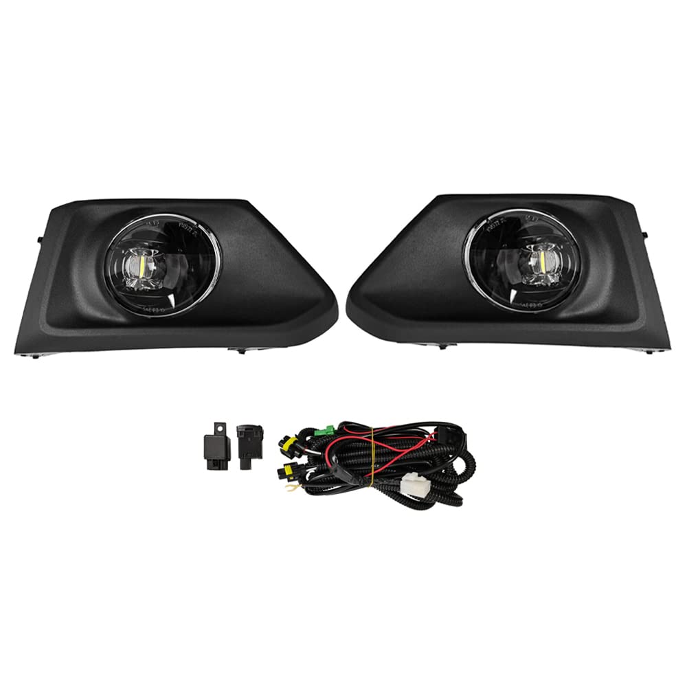 Riloer Kit fendinebbia anteriori per auto 2pcs 12V 55W LED, sostituzione fendinebbia di guida H11 sinistra destra H11 bianco per N-issan A-ltima 2019-2022, impermeabile