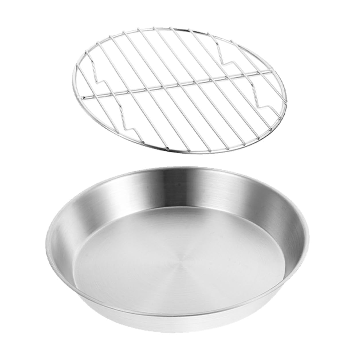 Bandeja para Asar de Acero Inoxidable, Multiusos, Plata