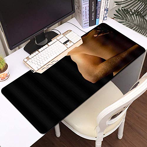 Gaming-Mausmatte, große Maustatt Säugetier-Shepherd-Bauer, der Seine Herde Graze-Keeper-Weide im Freien Schaf, genähte