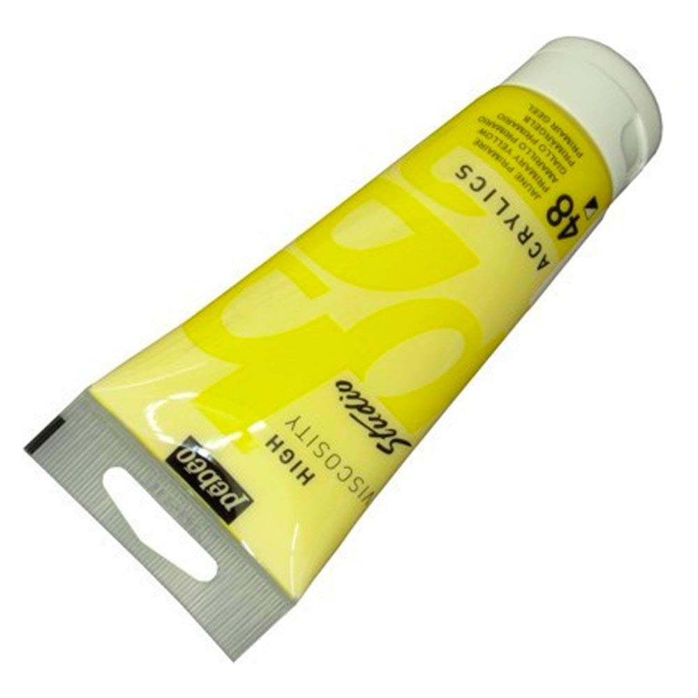 Pebeo Opaque Primary Yellow Acrylic Opaque Paint - Primer Yellow - 100 Ml