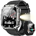 Blackview Reloj Inteligente Hombre Militar - Linte...: Reloj militar robusto y resistente a golpes para hombre: El blackview smartwatch W70Pro cuenta con una pantalla TFT de 2,01 pulgadas con una resolución de 280x320 y viene con dos opciones de correa: nailon trenzado y silicona trenzada. Fabricado con ...