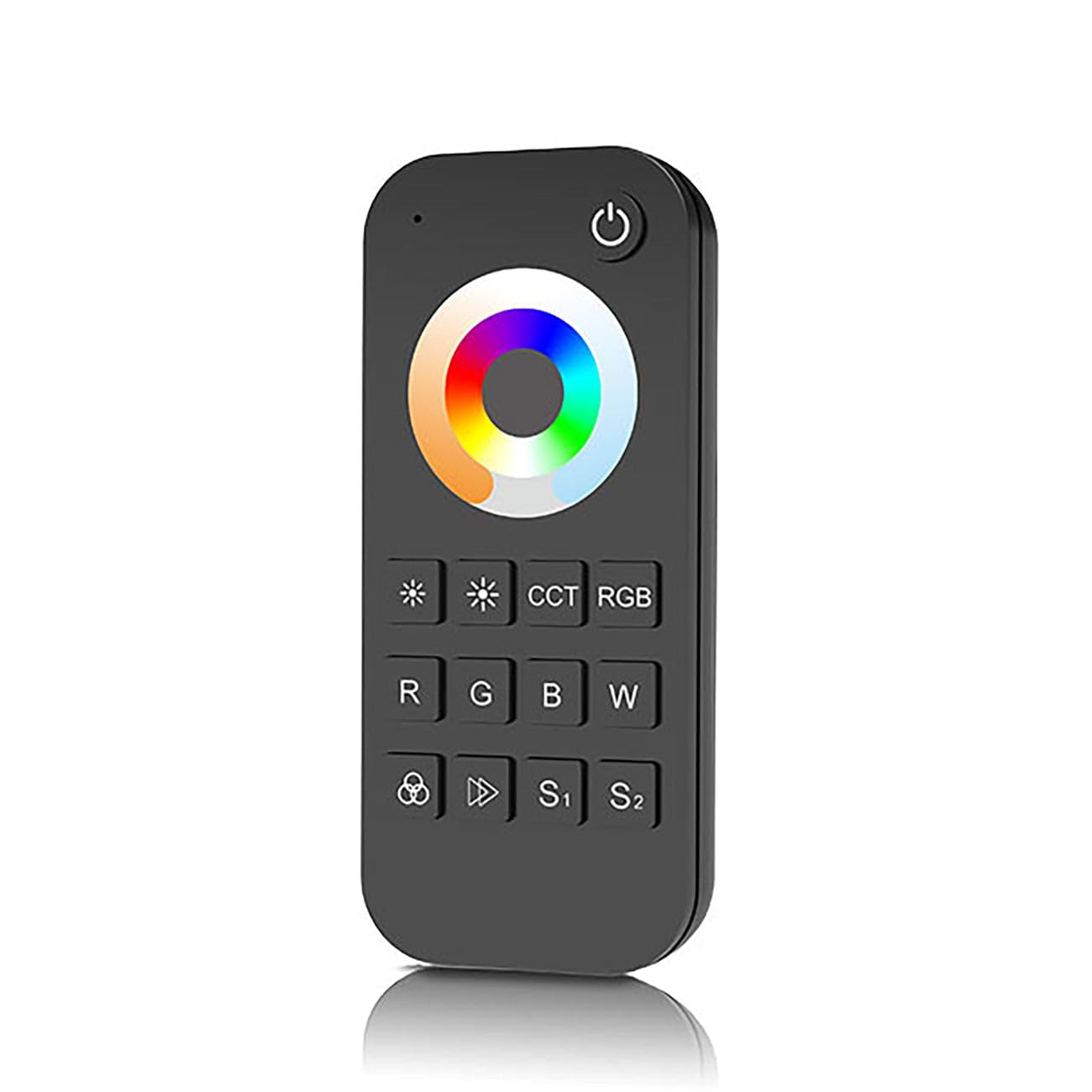 1 Zone 2.4GHz Universal RF Remote Control for Dimming/CCT/RGB/RGBW/RGB+CCT LED Strip Lights (2xAAA Batteries) RT5