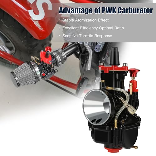 CILOYU PWK Carburetor Mini Bike Throttle Cable Assembly Kit Replacement for Predator 212 196cc 224 Coleman CT200U BT200X CT200U-EX Baja Warrior MB200 Trailmaster KT196 Go Kart Parts