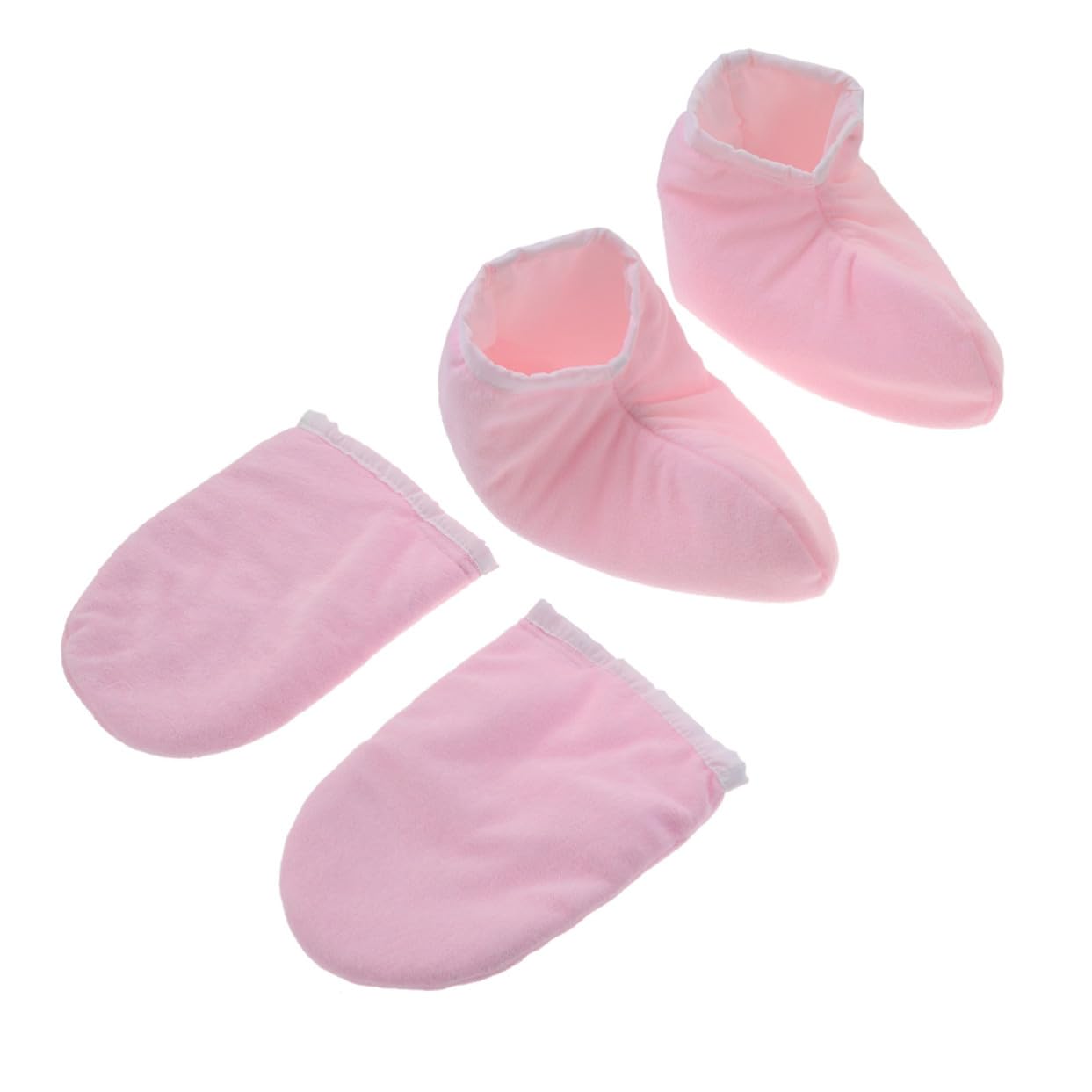 Beaupretty 2 Guantes Aislantes de Parafina para Térmica para Manos y Pies Cubiertas de para Spa Color Rosa