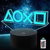 【Leicht zu bedienen】Es gibt 2 Möglichkeiten, das 3D-Nachtlicht zu steuern. Smart Touch kann 7 Lichtfarben ändern und die Fernbedienung kann 16 Farben, 4 Farbwechselmodi und die Helligkeit für ein angenehmes Erlebnis einstellen.