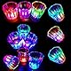 Schnapsgläser Plastik Leuchtende 12Pcs Shotgläser Neon Party Zubehör Lustige Pinchengläser mit Led Untersetzer Party Shotbecher für Karneval Geburtstag deko Pinnchen Geschenke Silvester