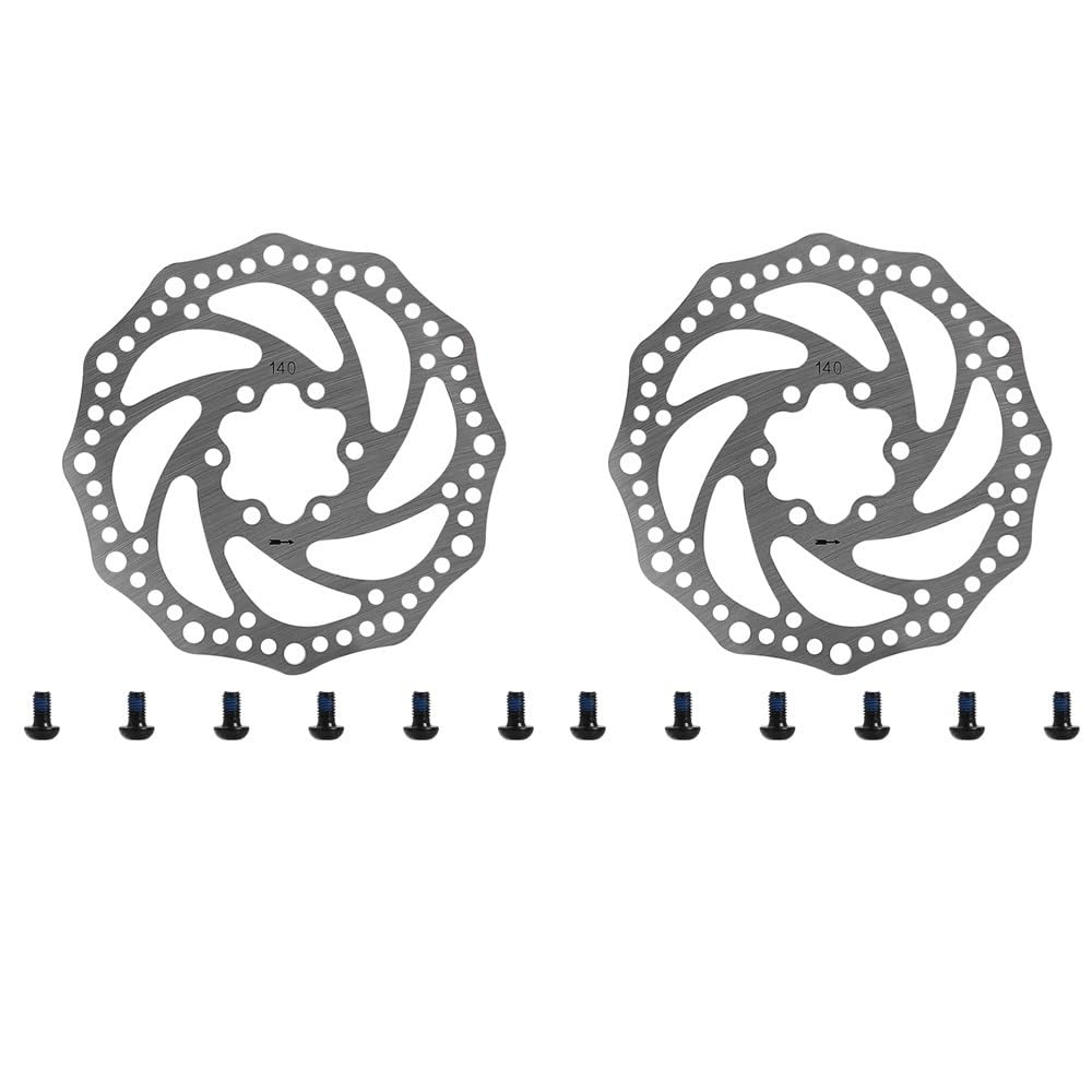 RCTGPGJAC Disc Brake With 6 Holes Compatible With IScooter IX3 IX4 IX7 Pro Brake Disc 6 Holes Disc Brake Rotor Electric Scooter Replacement Parts(2pc)