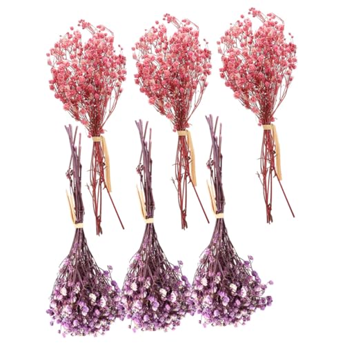 6pcs Ramo de Flores Secas Natural para Decoración miniatura 1