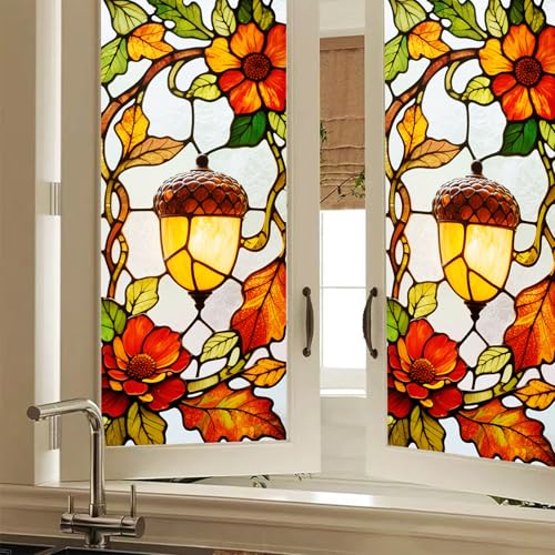 Película decorativa para ventana estilo vitral 17.7x39.3 pulgadas miniatura 1