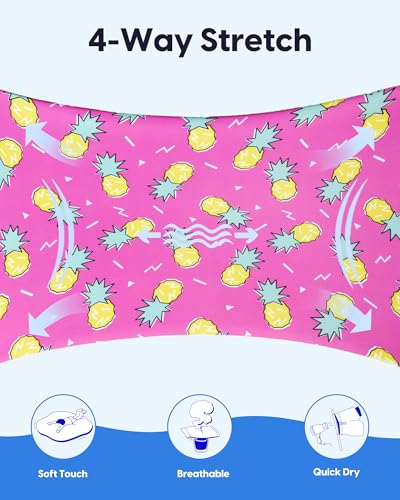 Image of maamgic Boys Swim Trunks with Compression Liner Quick Dry Swim Shorts Anti-Chafe Boy Bathing Suit