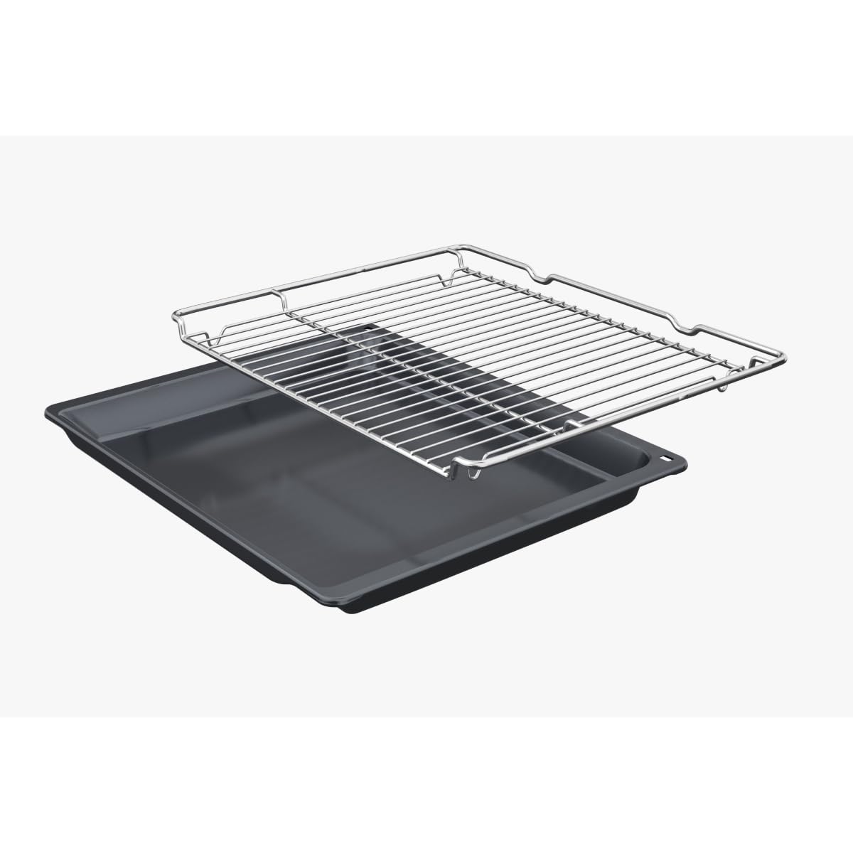 Bosch Serie 8 CMG7761B1 Einbau-Kompaktbackofen mit Mikrowellenfunktion, 45 x 60 cm, Pyrolyse, Air Fry, Schwarz