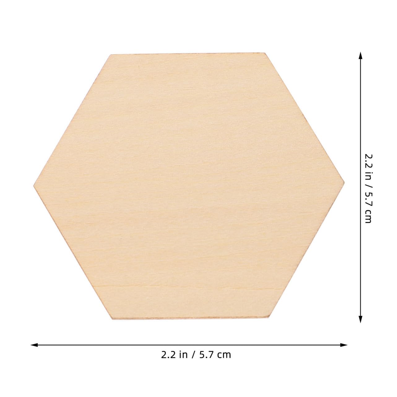 50 Pezzi Bottoni Natalizi Legno Sagome Esagonali in Legno, Sicure da Usare, per Fai da Te, Decorazioni per Compleanno e Matrimonio