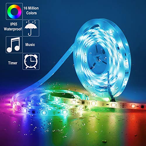 Cinta LED SUPERNIGHT 16.4 ft RGB impermeable con control miniatura 3