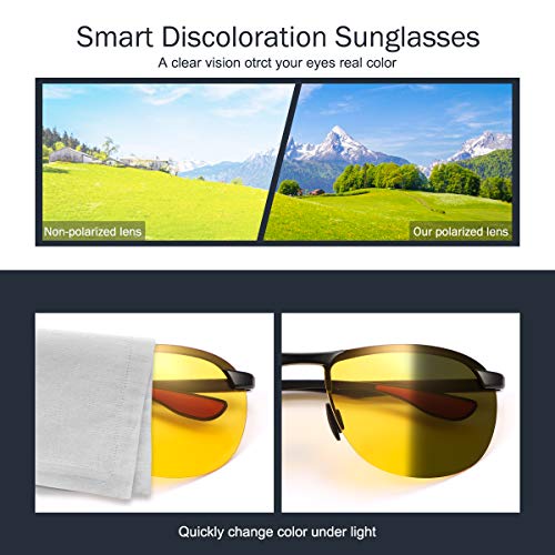 Image of YIMI Men's Semi-Rimless Sunglasses (Pack of 1)
