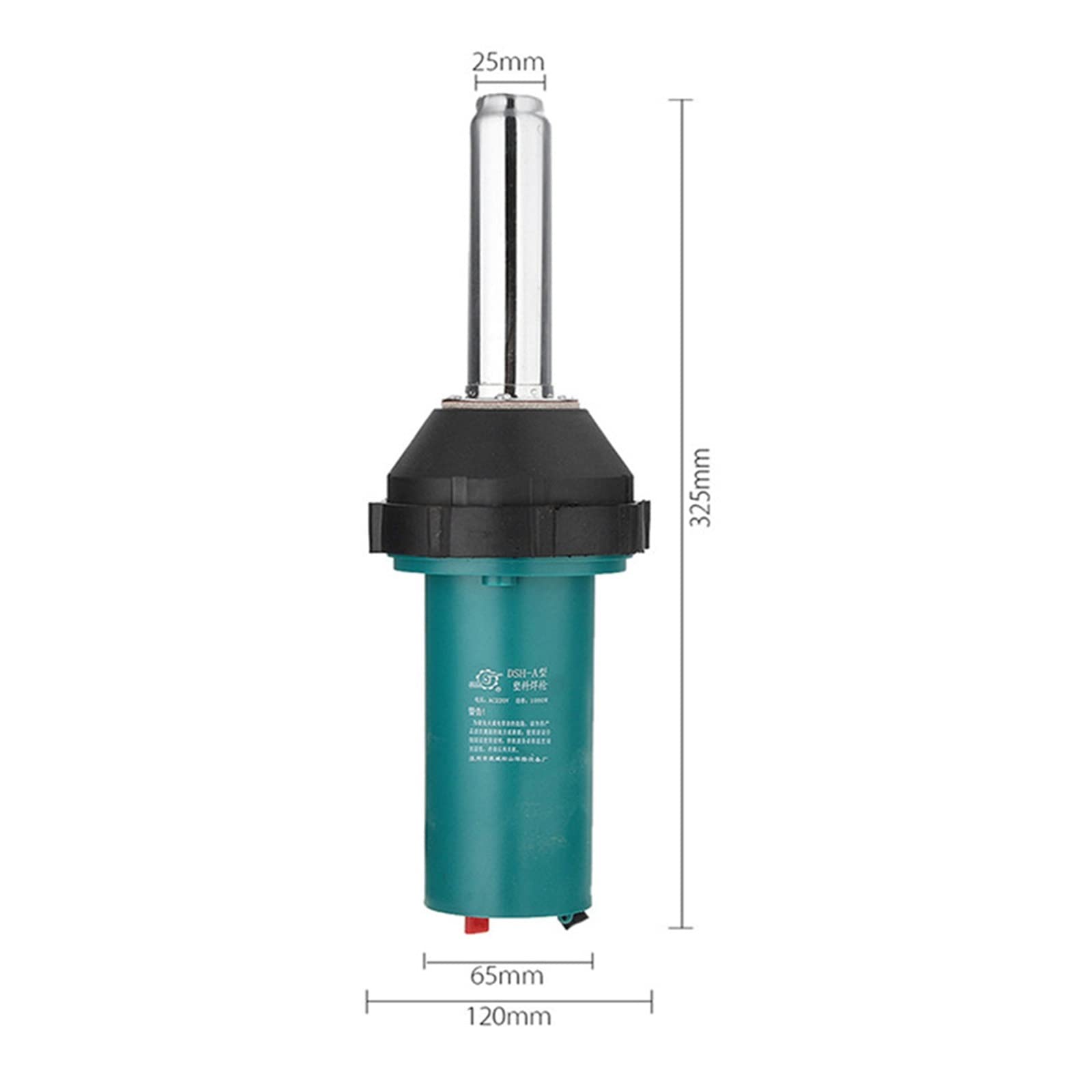 Pistolet termiczny 1080W pistolet spawalniczy do tworzyw sztucznych palnik na gorące powietrze z dyszami przemysłowa dmuchawa ciepła podwójna izolacja spawarka maszyna do naprawy, zestaw do spawania t