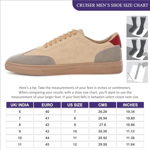 Image of Cruiser Mens 2533 Sneaker for Men | Lightweight & Comfortable | Stylish Lace-Up Casual Footwear with Cushioned Insole | Perfect for Versatile Outfits (2533)