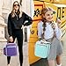 Genteen Kids Lunch Box Lunch bag for Kids Girls Teen,Insulated Lunch Bag with Bottle Holder,Small Lunch Box Cooler Lightweight Reusable LunchBox for Work Office School Travel Picnic-Purple