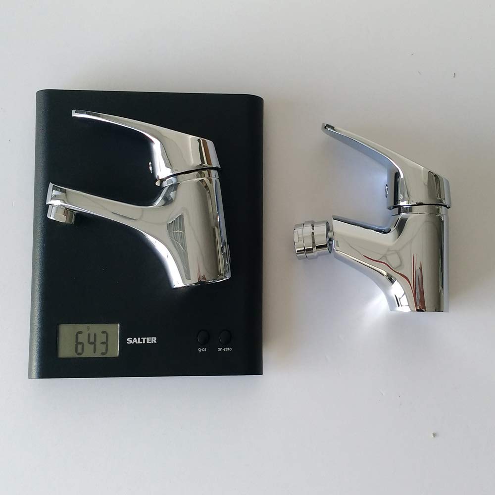 Miscelatore Rubinetto Bidet Cromato + Miscelatore Rubinetto Lavabo Cromato Rubinetteria Bagno Casa