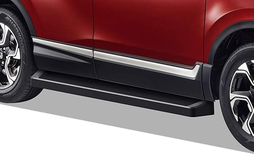 APS iBoard - Estribos (barras nerf barras laterales escalonadas) compatibles con Honda Pilot 2016-2022 (estilo de estribo recubierto de polvo negro)