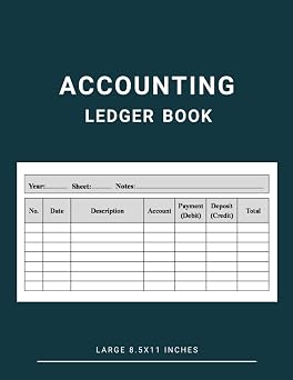 Large Simple Accounting Ledger Book Size 8.5 x 11 inches Debit & Credit Tracker, Simple Accounting Log Book for Bookkeeping for Small/Medium ... blue Matte Finish Cover French Edition