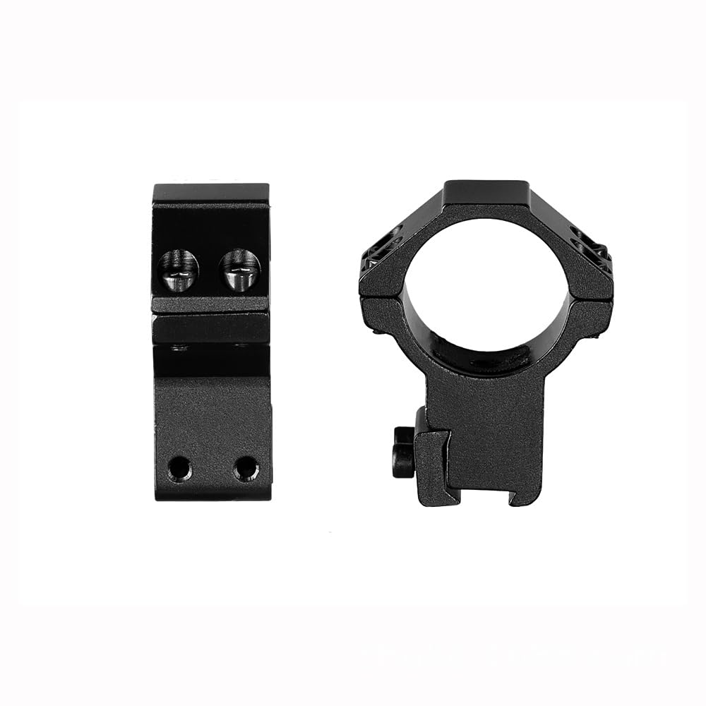 1" or 30mm Dovetail Scope Mount Rings High Low Profile for 11mm or 20mm Dovetail Picatinny 1 Pair (black-30mm-high Narrow)