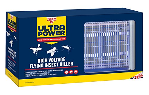 STV International High Voltage Flying Killer Asesino de Insectos voladores de Alto Voltaje, Blanco, 8.5x44x26 cm