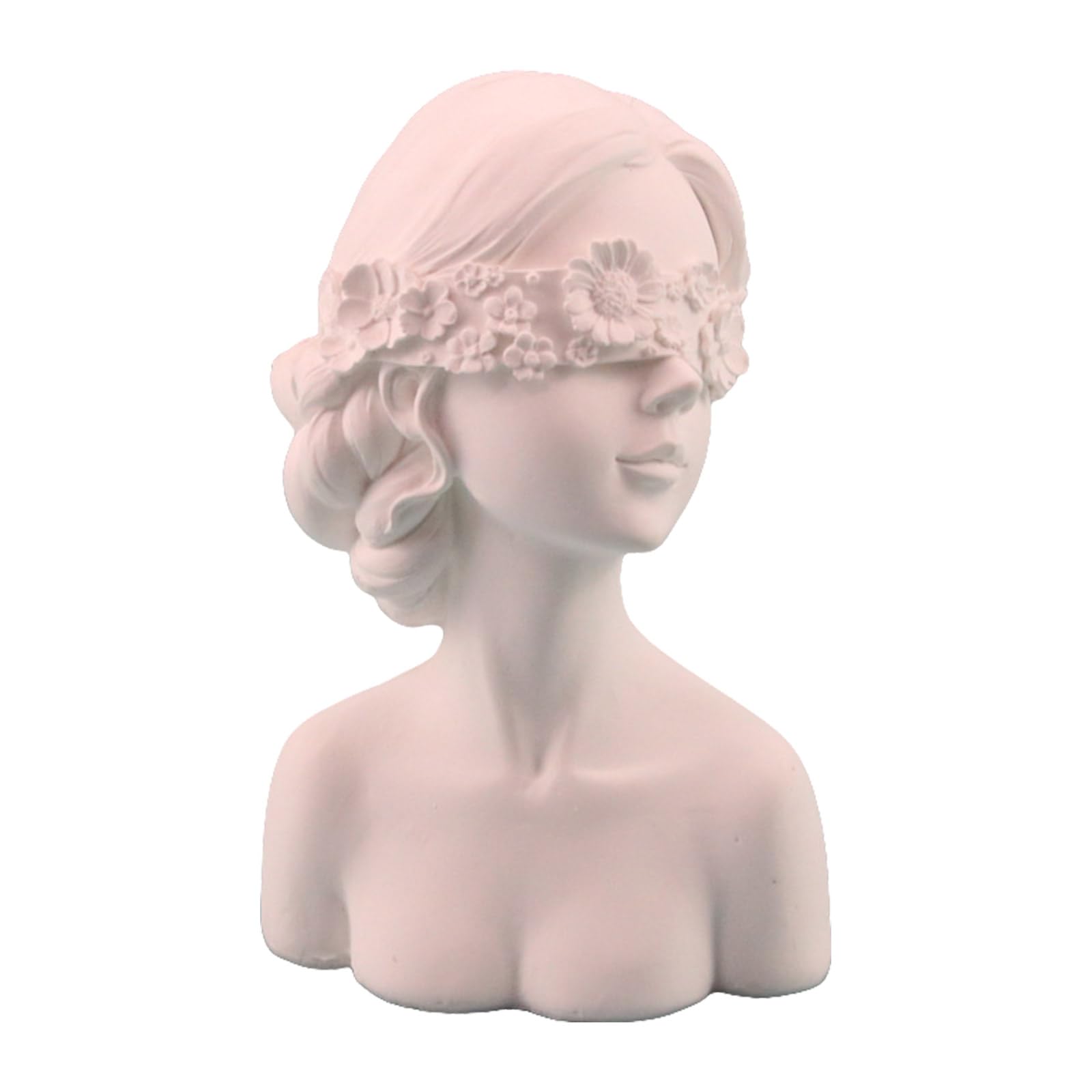 HDOYTXXM Sophisticated Sturdy Resin Jewelry Display Bust Small Necklace Display Stand with Adjustable Hook for Merchandising Jewelry Rack