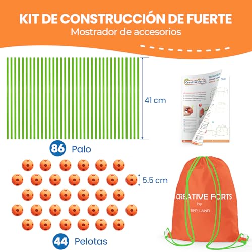 Juego de construcción de fortaleza Tiny Land, el regalo ideal para niños de 5 a 8 años 2