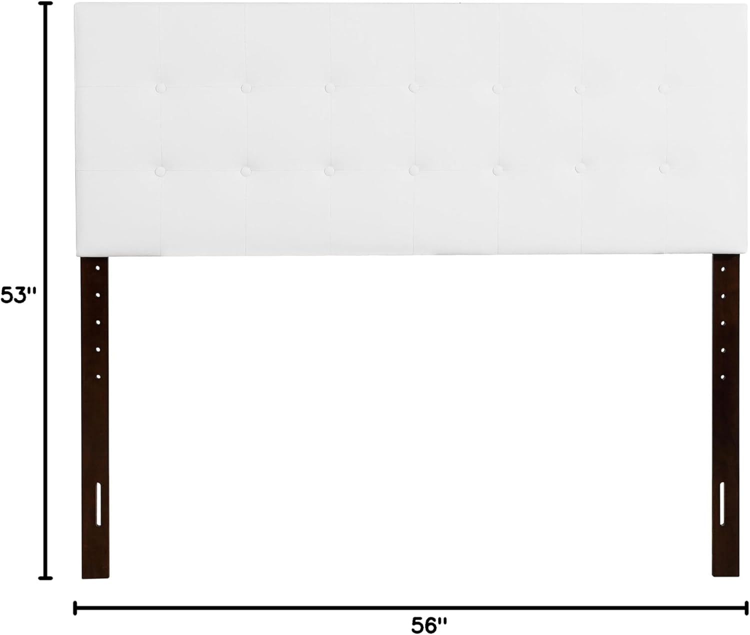 Indoor Modern Home Decorative Super Nova White Full Upholstered Tufted Panel Headboard