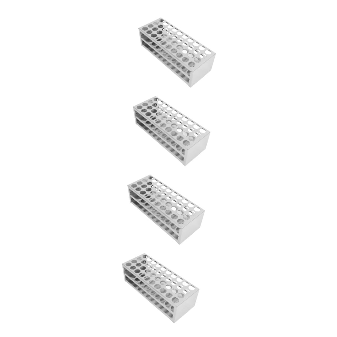 SOLUSTRE 4piezas Organizador De Tubos De De Slots Acero Inoxidable Soporte Para Tubos De Compatible De Diámetro Diseño Portátil y